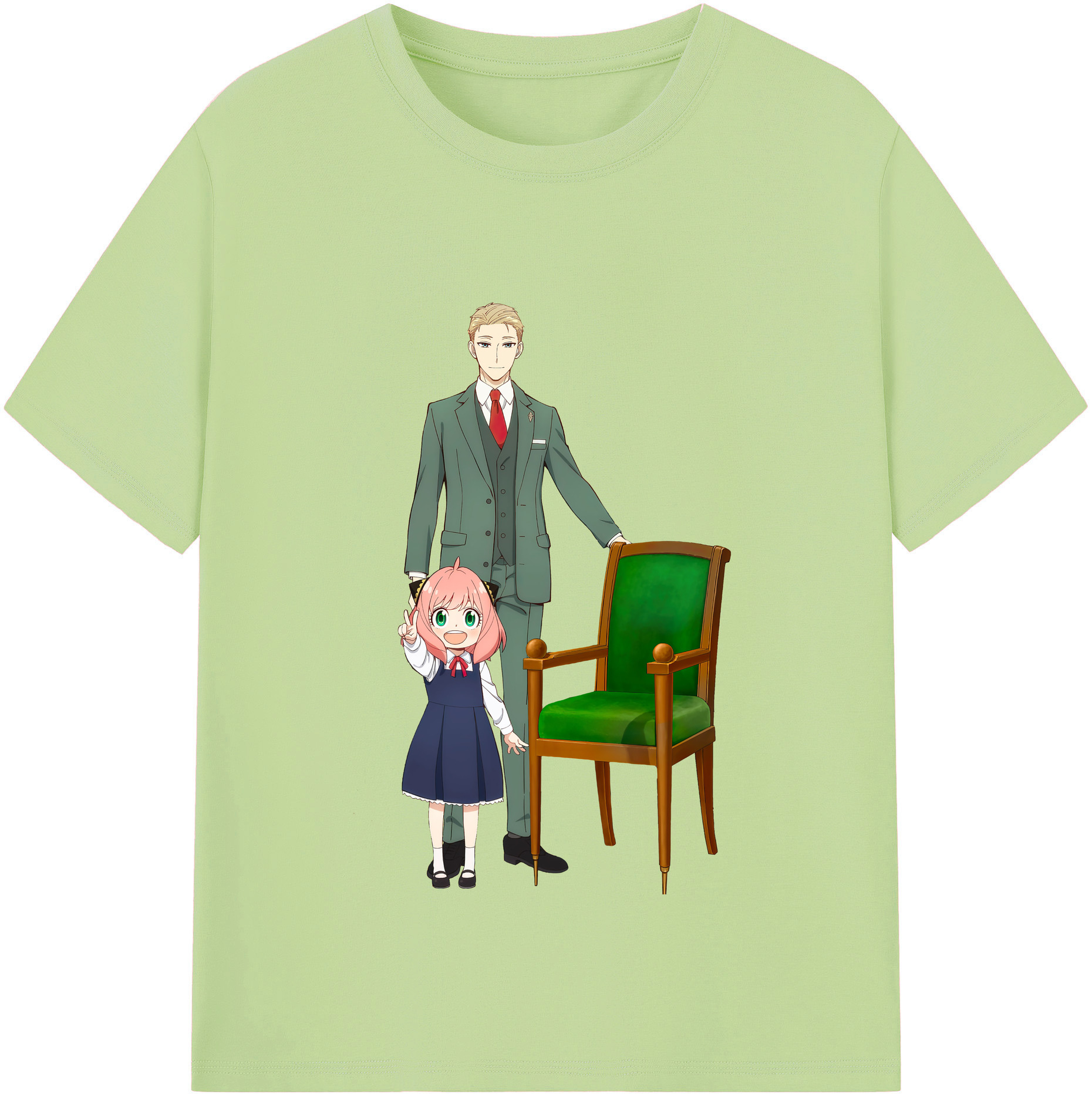 （画像用） SPY×FAMILY间谍家家酒 綿100％半袖Tシャツ（フロントプリント）